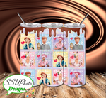 I Lv Lucy (2) 20 oz Skinny Tumbler straight  Digital Design