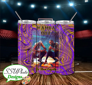 Mamba Out 20 OZ Skinny Tumbler straight  Digital Design