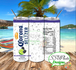 Corona  Seltzer Collection 20 OZ Skinny Tumbler Straight Digital