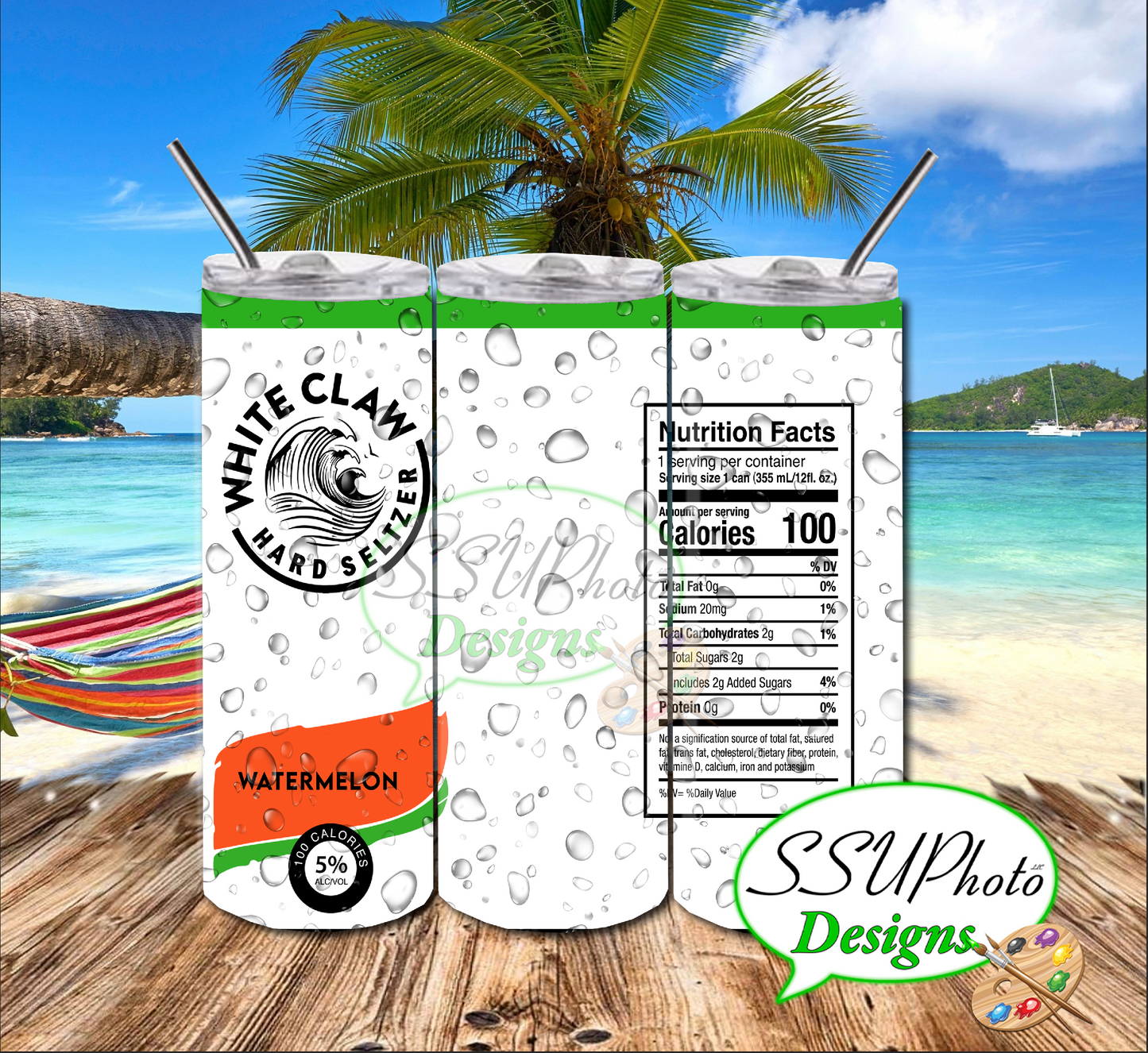 W Claw  Seltzer Collection Tumbler Straight