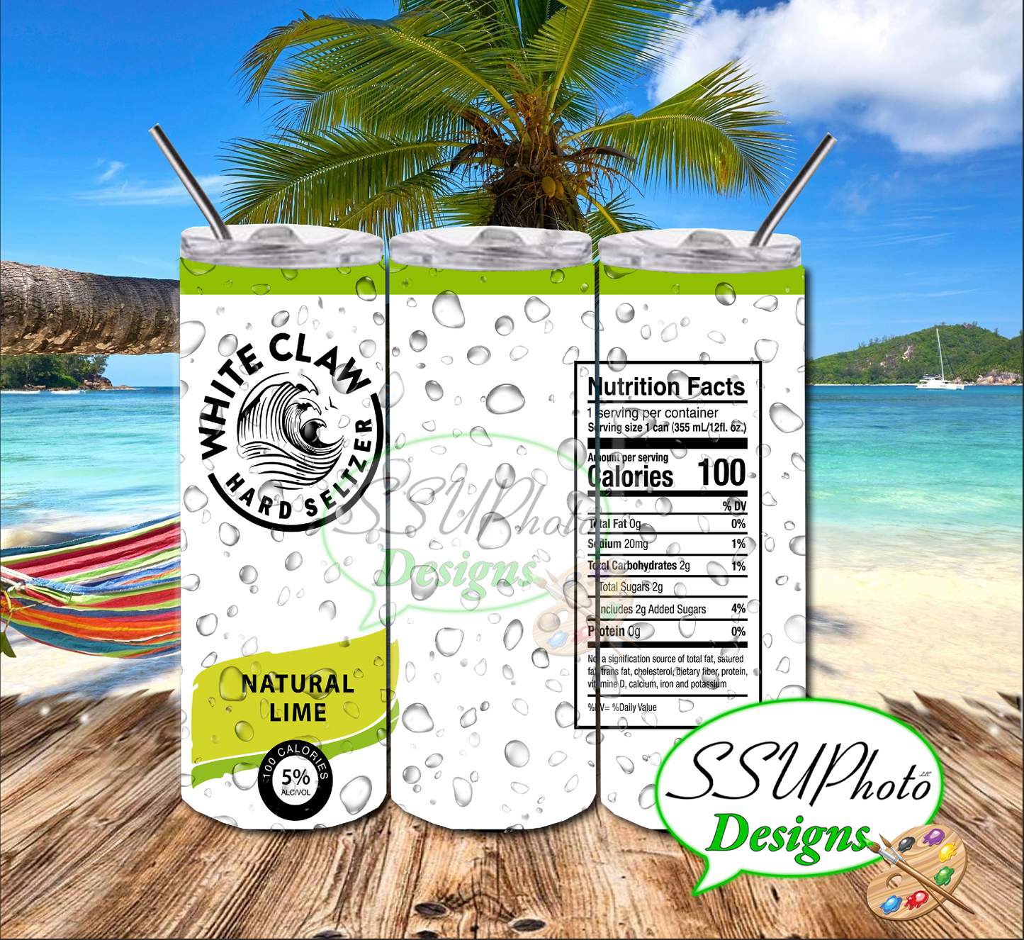 W Claw  Seltzer Collection Tumbler Straight
