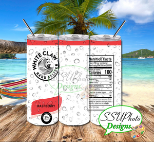 W Claw  Seltzer Collection 20 OZ Skinny Tumbler Straight Digital