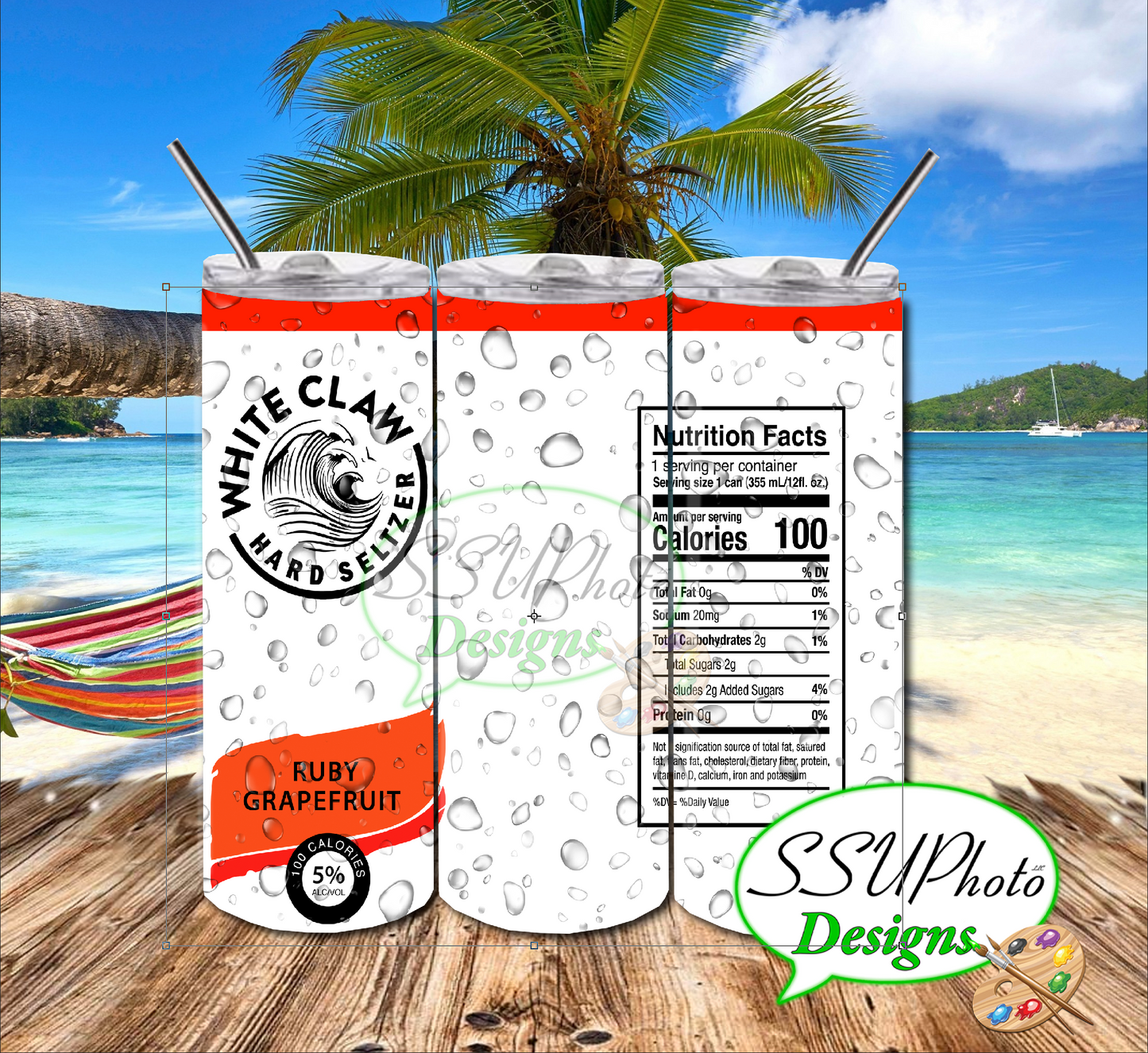 W Claw  Seltzer Collection Tumbler Straight