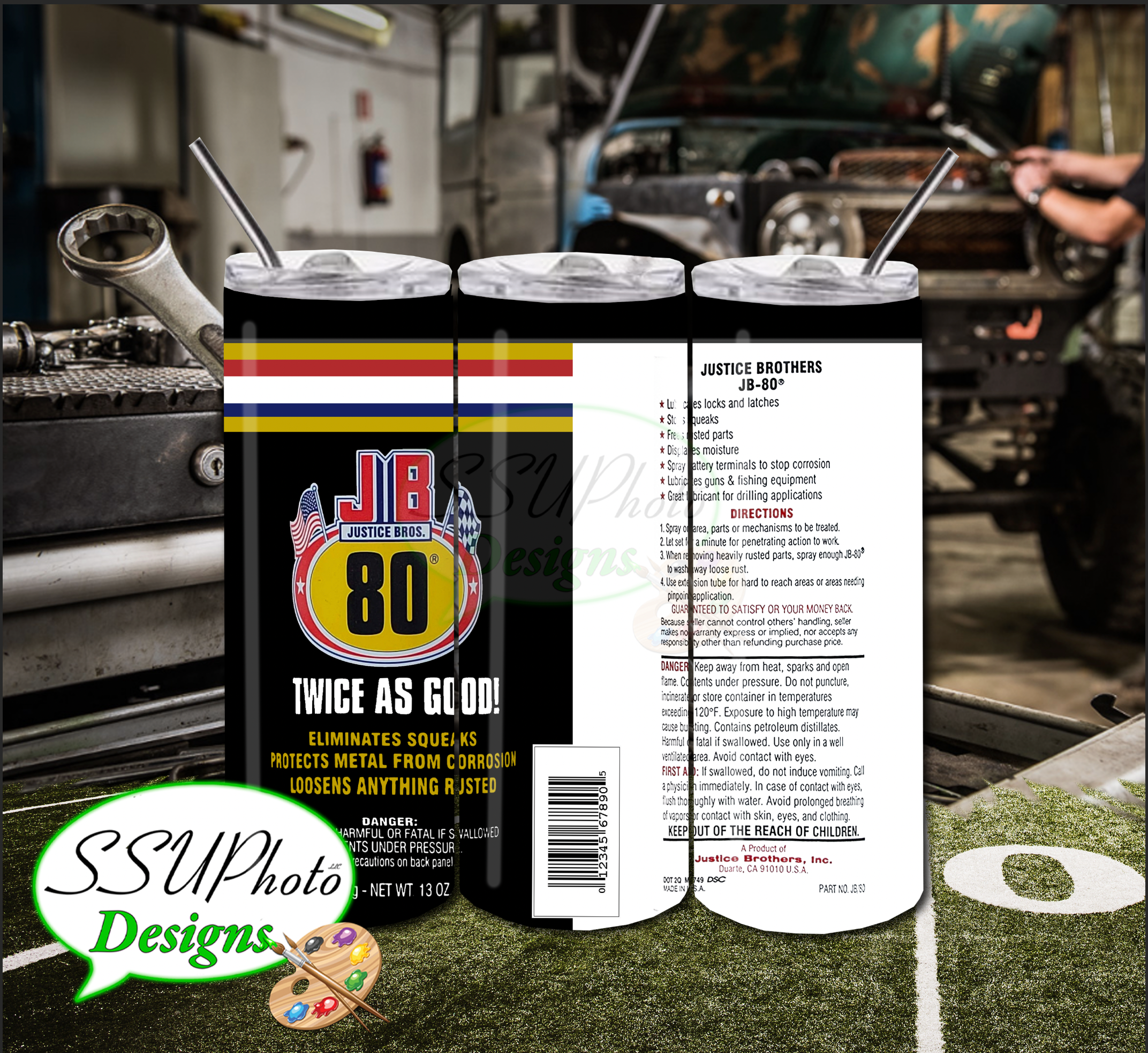 Gear Head 2 Skinny Tumbler straight  Digital Design