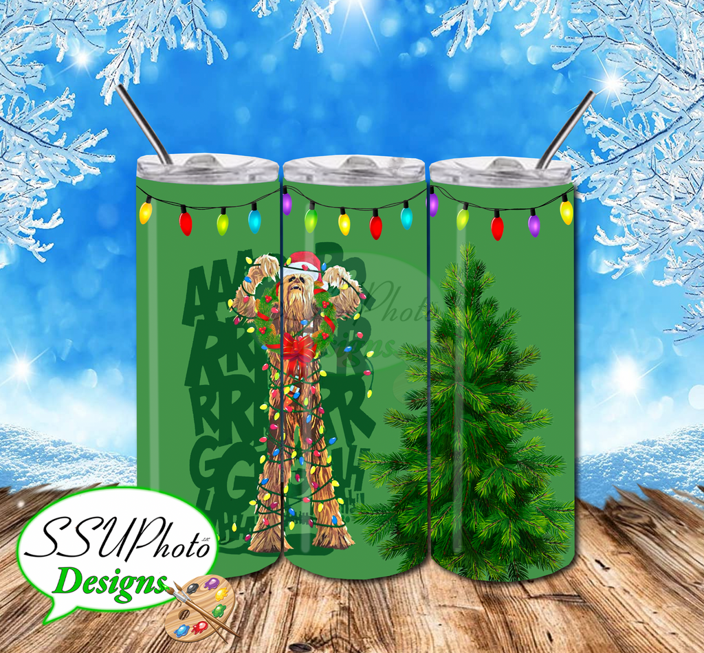 Chewie Lights 20 OZ Skinny Tumbler Straight