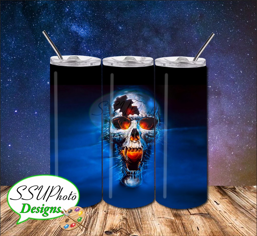 Broken skull 20 OZ Skinny Tumbler Straight
