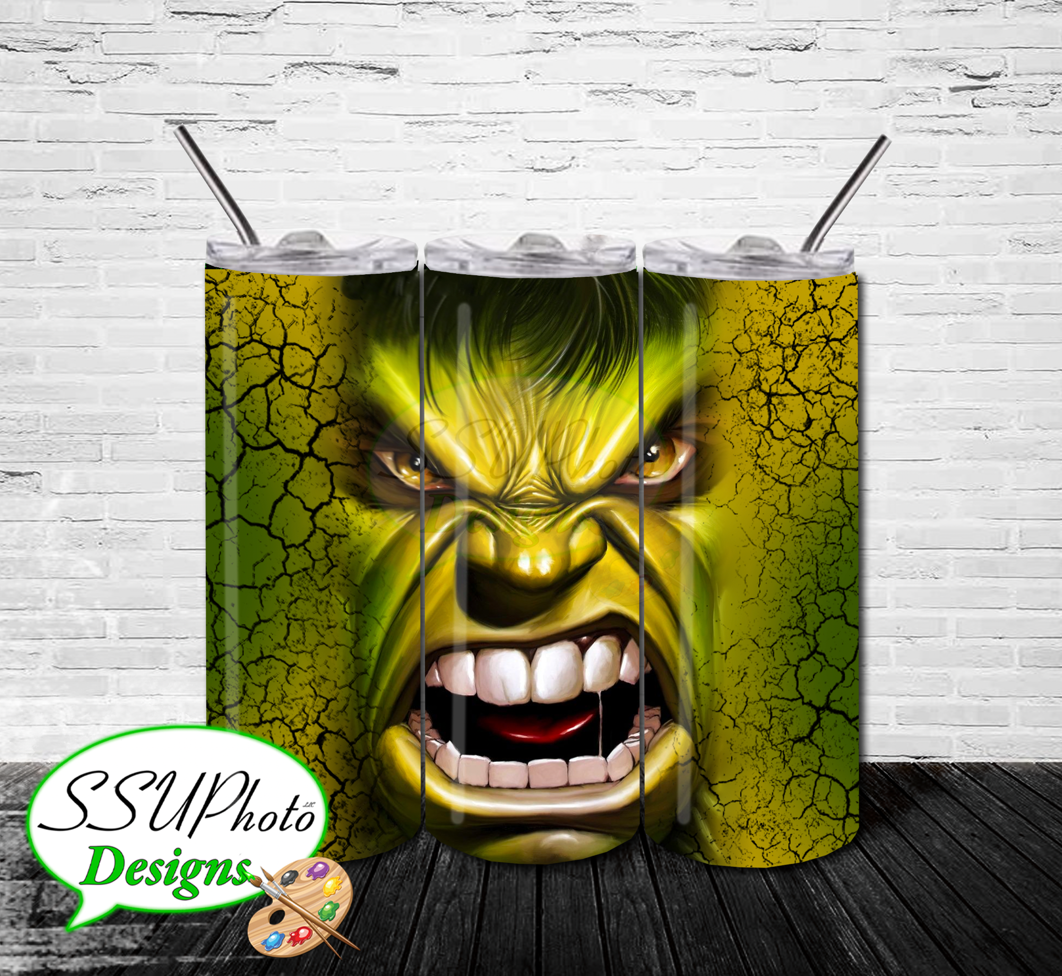 Hulk Digital Design 20 OZ Skinny Tumbler