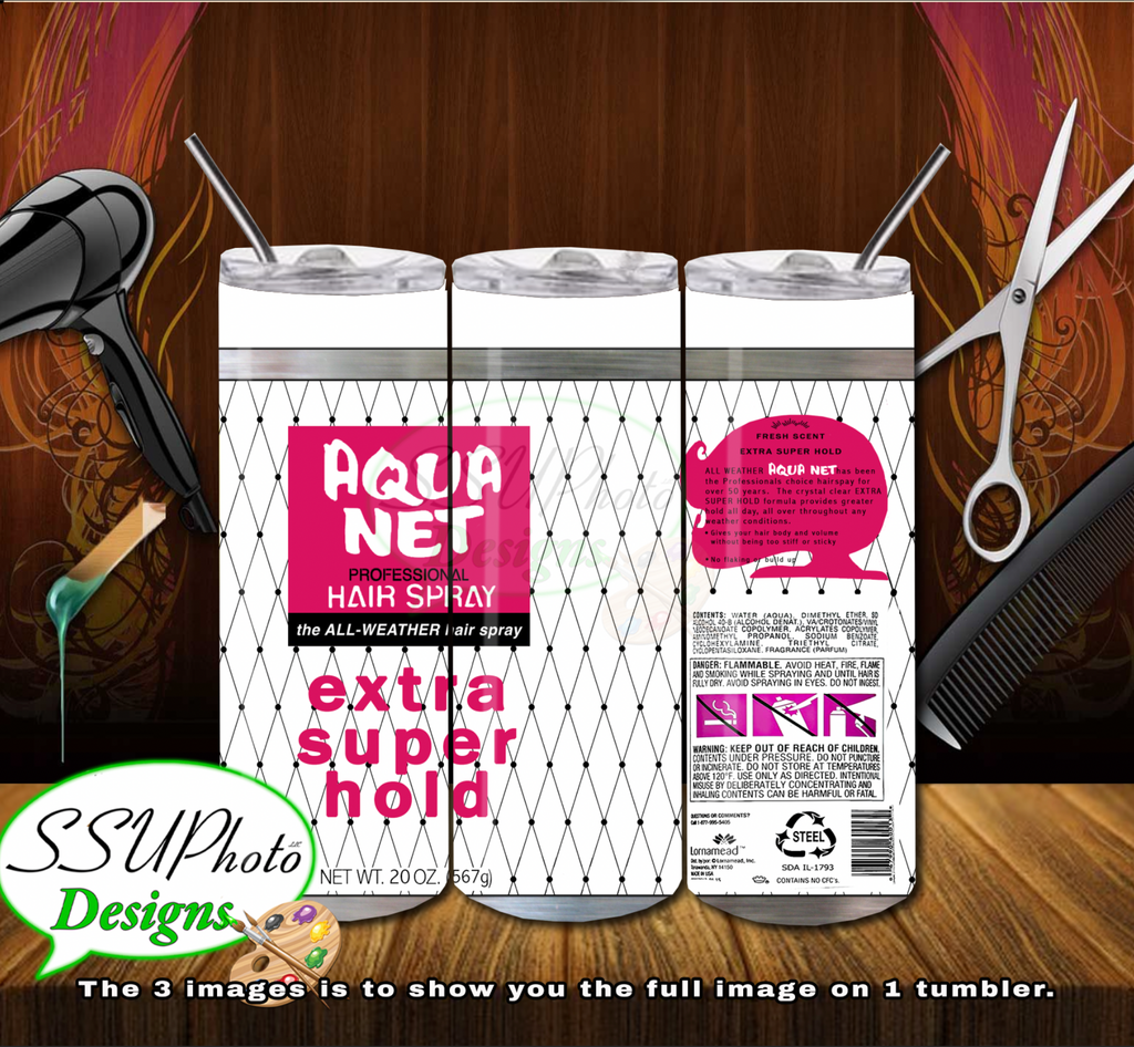 Aqua Net Digital Design 20 OZ Skinny Tumbler
