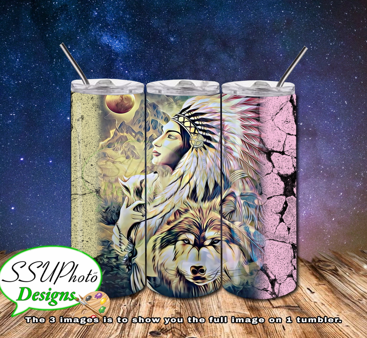 Indigenous Collection 20 OZ Skinny TumblerD Digital Design