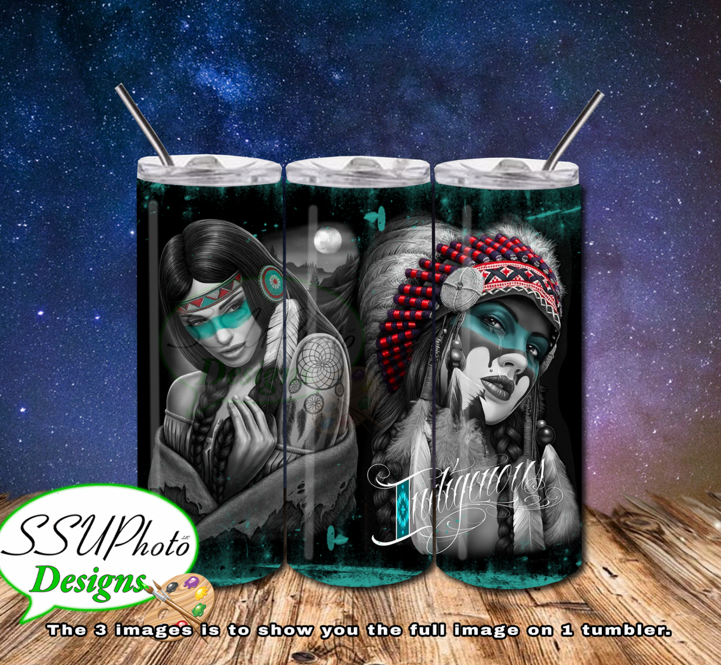 Indigenous Collection 20 OZ Skinny TumblerD Digital Design