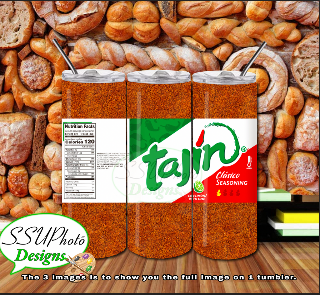 Tajin 20 OZ Skinny TumblerD Digital Design