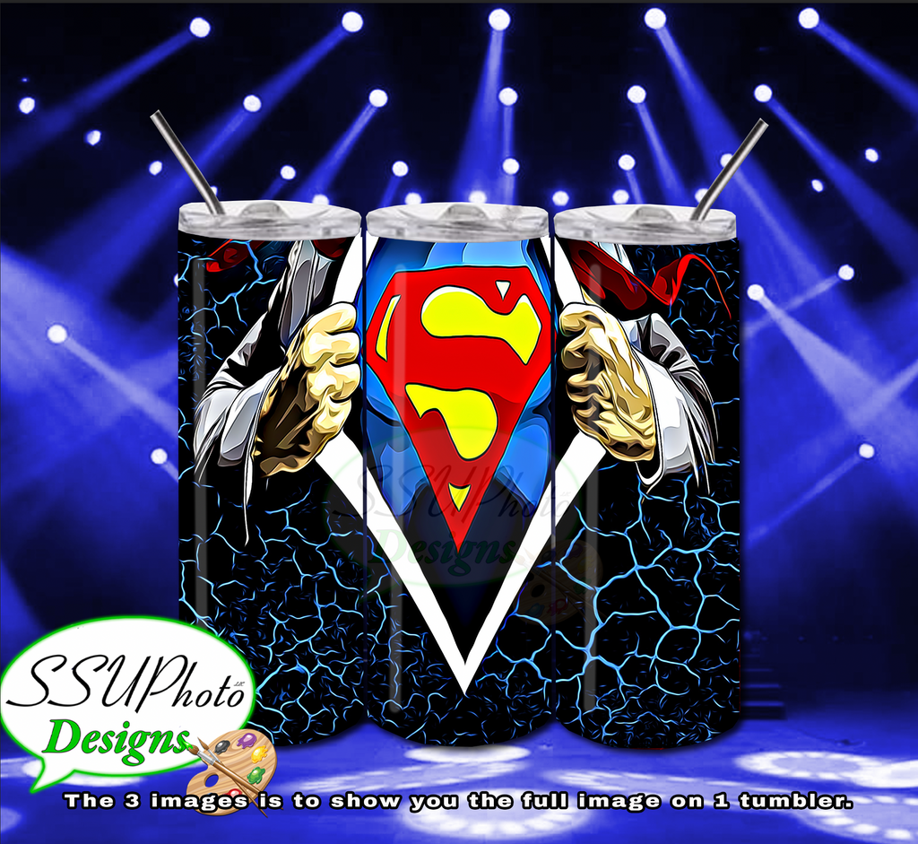 Superman Collection 20 OZ Skinny TumblerD Digital Design