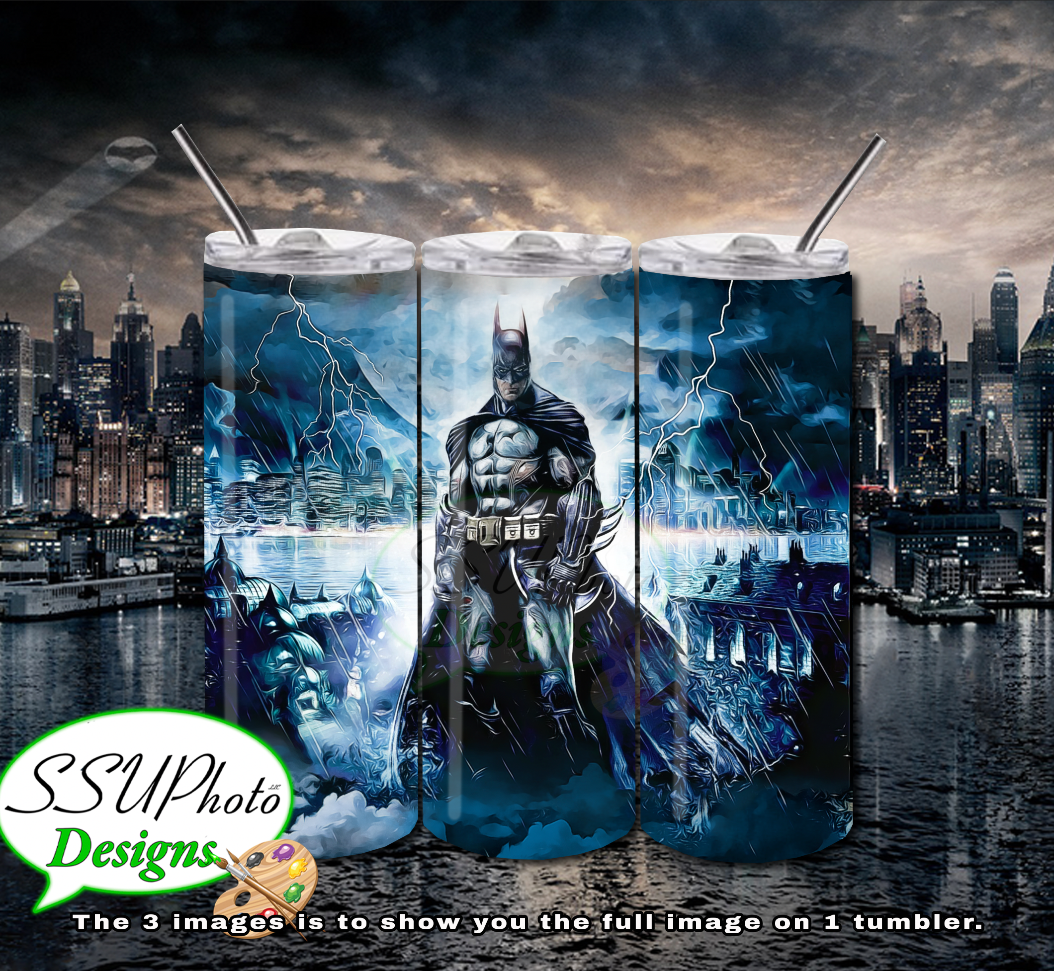 Bman Collection 20 OZ Skinny TumblerD Digital Design