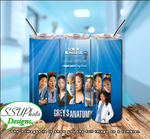 Greys Collection 20 OZ Skinny TumblerD Digital Design