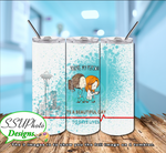 Greys Collection 20 OZ Skinny TumblerD Digital Design