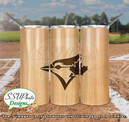 Baseball Bat Complete Set 20 OZ Skinny TumblerD Digital Design