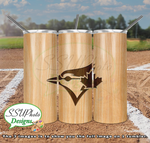 Baseball Bat Complete Set 20 OZ Skinny TumblerD Digital Design