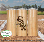 Baseball Bat Complete Set 20 OZ Skinny TumblerD Digital Design