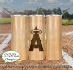 Baseball Bat Complete Set 20 OZ Skinny TumblerD Digital Design