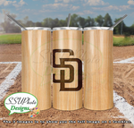 Baseball Bat Complete Set 20 OZ Skinny TumblerD Digital Design