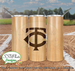Baseball Bat Complete Set 20 OZ Skinny TumblerD Digital Design