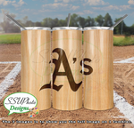 Baseball Bat Complete Set 20 OZ Skinny TumblerD Digital Design