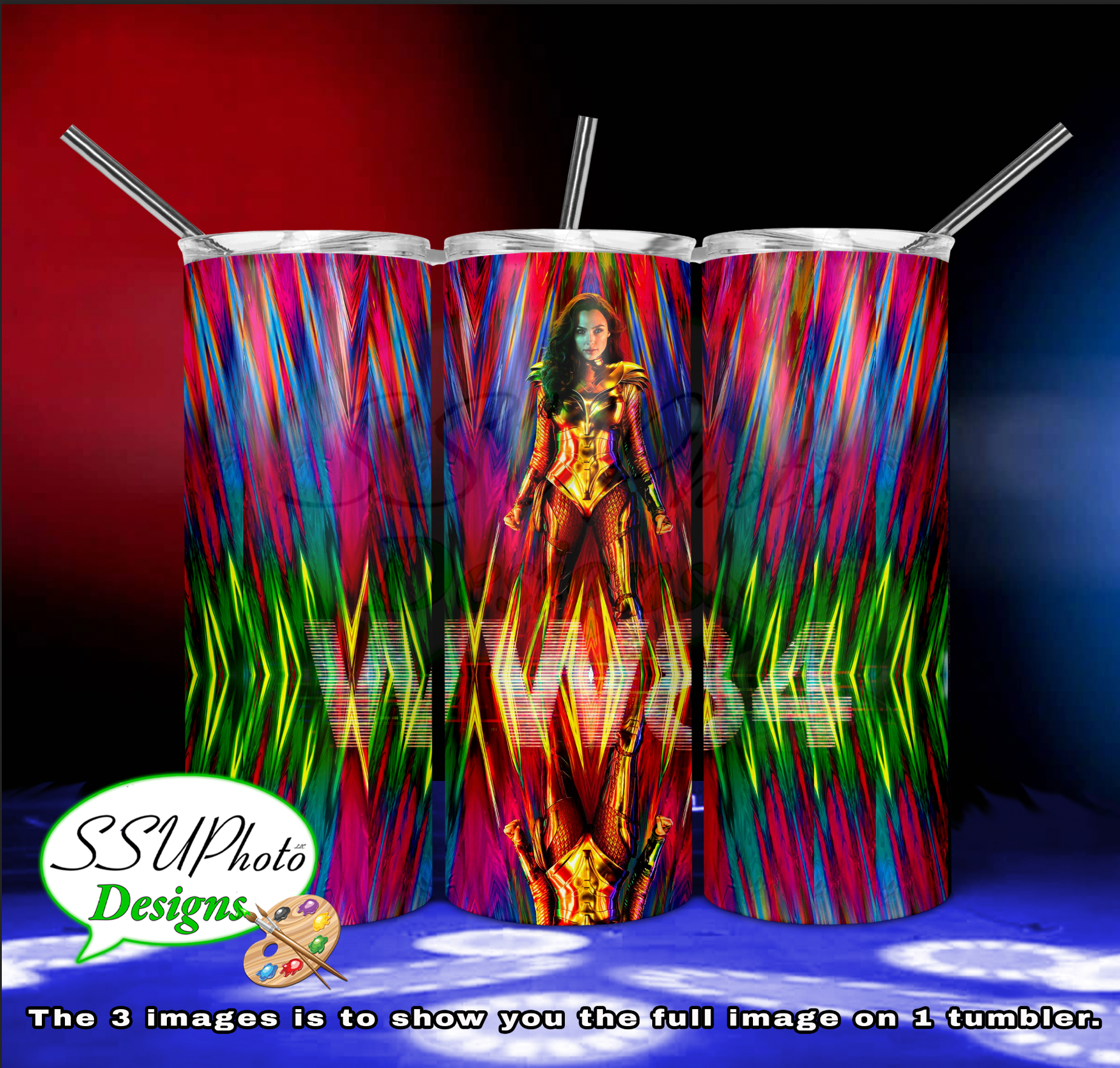 WW84 Collection 20 OZ Skinny TumblerD Digital Design