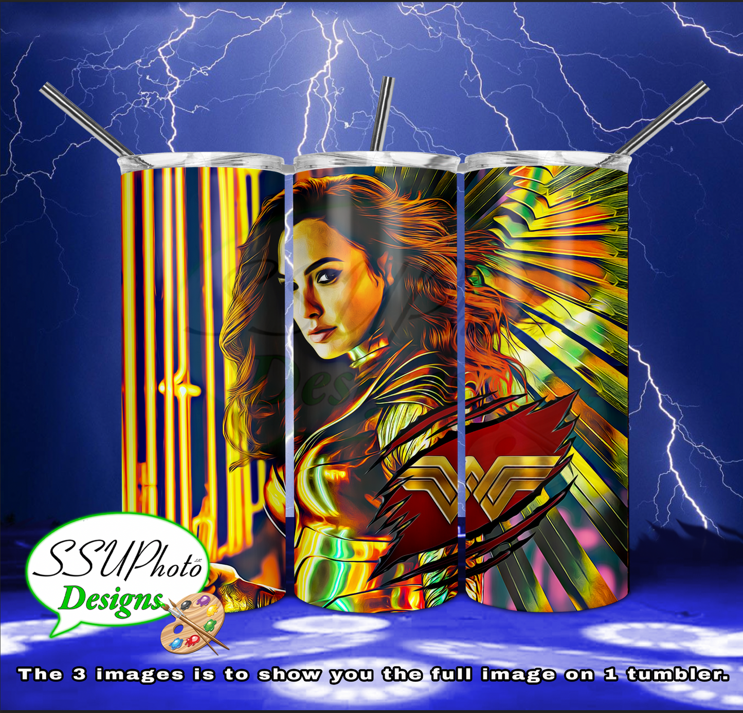 WW84 Collection 20 OZ Skinny TumblerD Digital Design