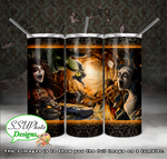 Evil Alice Collection 20 OZ Skinny TumblerD Digital Design