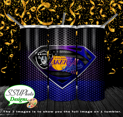 Multiple Teams Collection 20 OZ Skinny TumblerD Digital Design