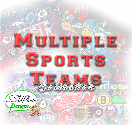 Multiple Teams Collection 20 OZ Skinny TumblerD Digital Design