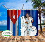 Spanish Dancer Girl  20 OZ Skinny TumblerD Digital Design