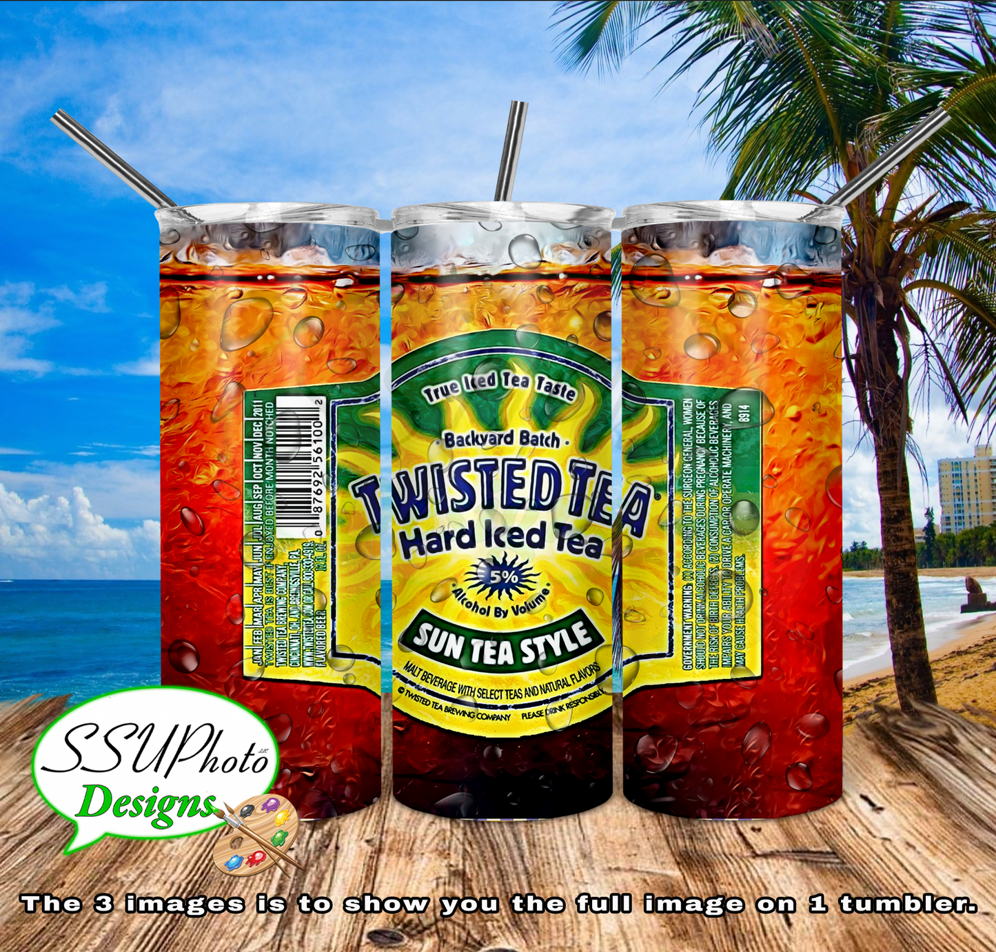 Twisted Tea Bottles Collection All 20 OZ Skinny TumblerD Digital Design