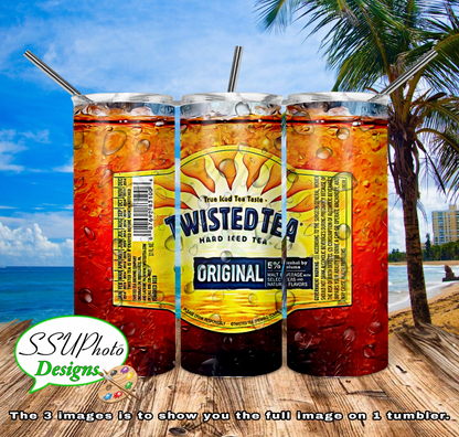 Twisted Tea Bottles Collection All 20 OZ Skinny TumblerD Digital Design