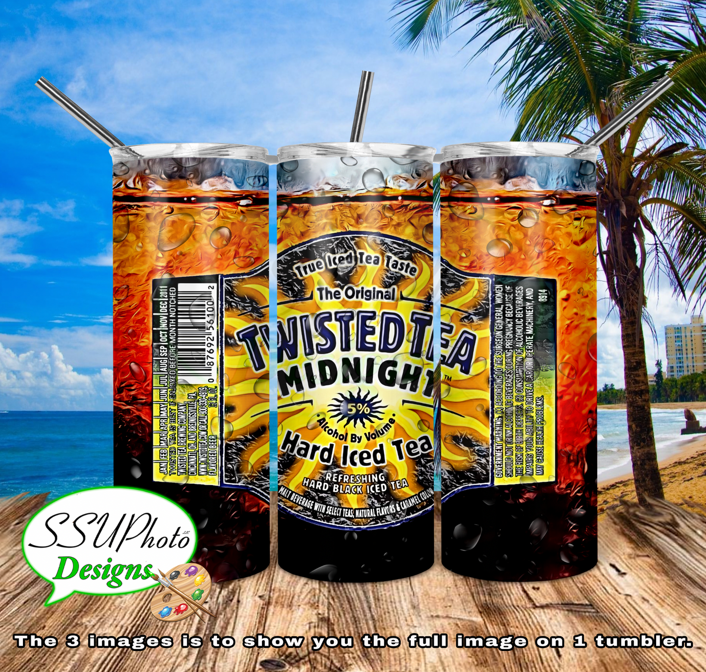 Twisted Tea Bottles Collection All 20 OZ Skinny TumblerD Digital Design