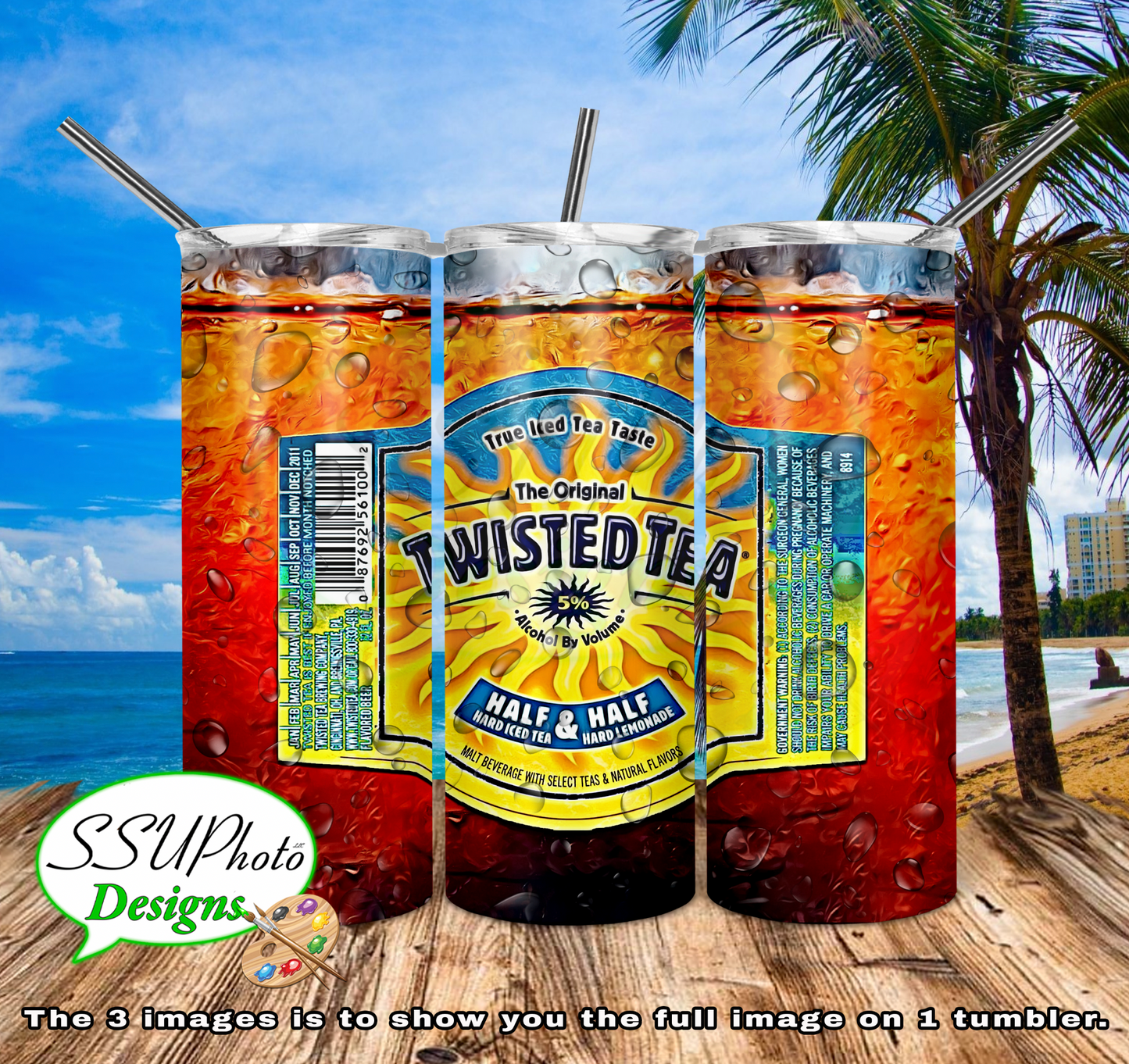 Twisted Tea Bottles Collection All 20 OZ Skinny TumblerD Digital Design