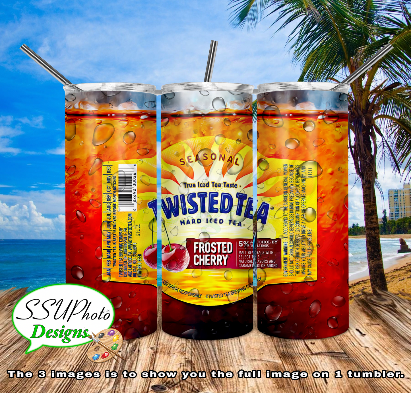 Twisted Tea Bottles Collection All 20 OZ Skinny TumblerD Digital Design