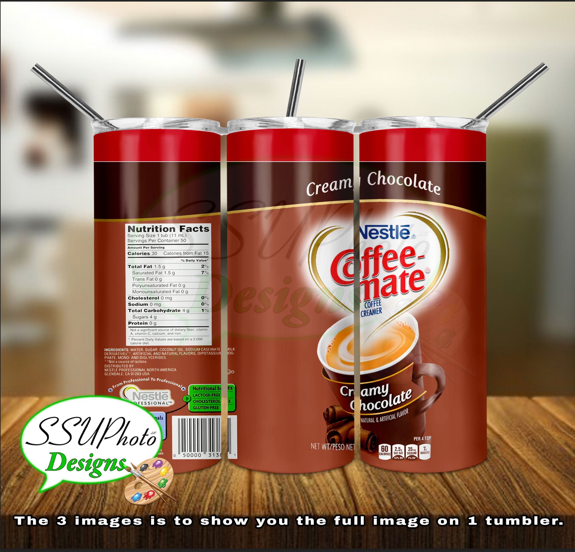 Creamer 20 OZ Skinny TumblerD Digital Design