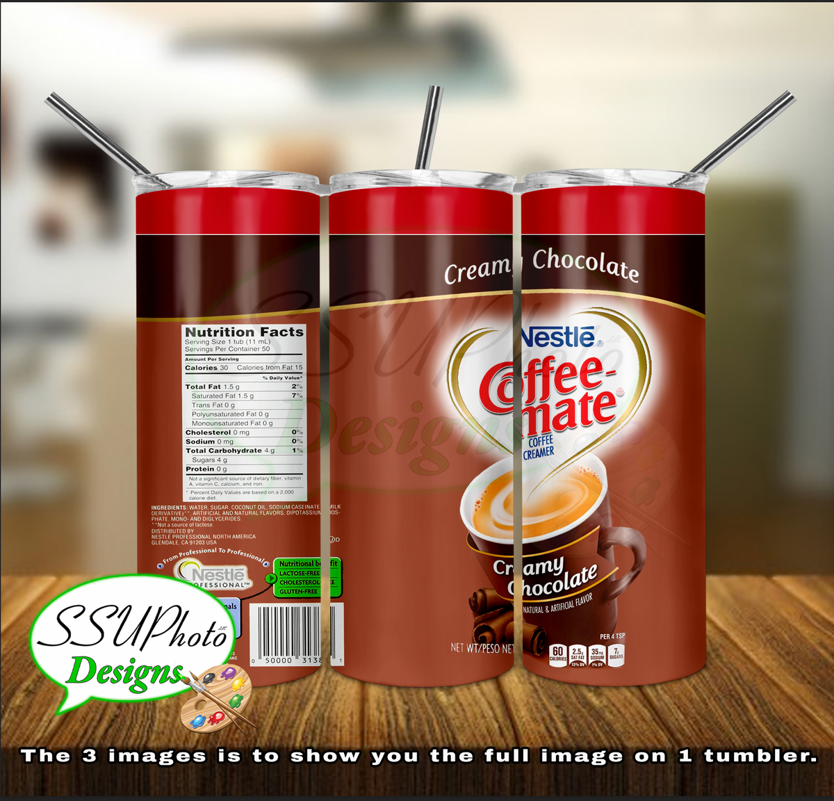 Creamer 20 OZ Skinny TumblerD Digital Design