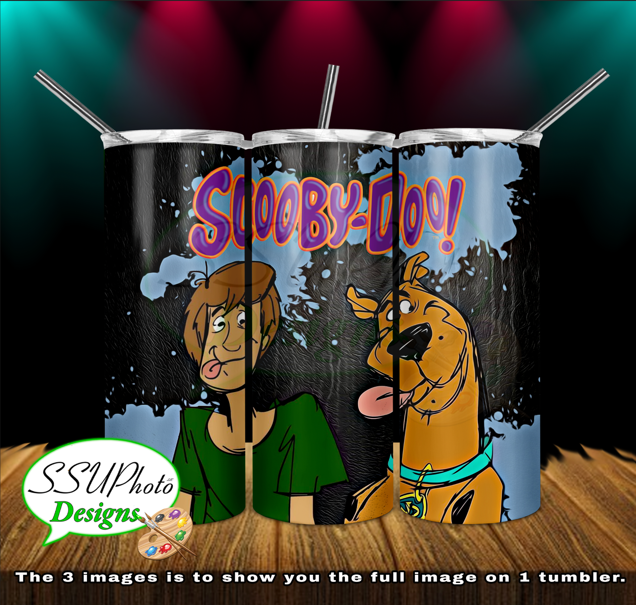 Scooby 20 OZ Skinny TumblerD Digital Design