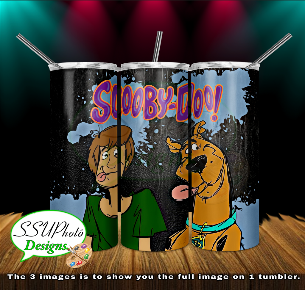 Scooby 20 OZ Skinny TumblerD Digital Design