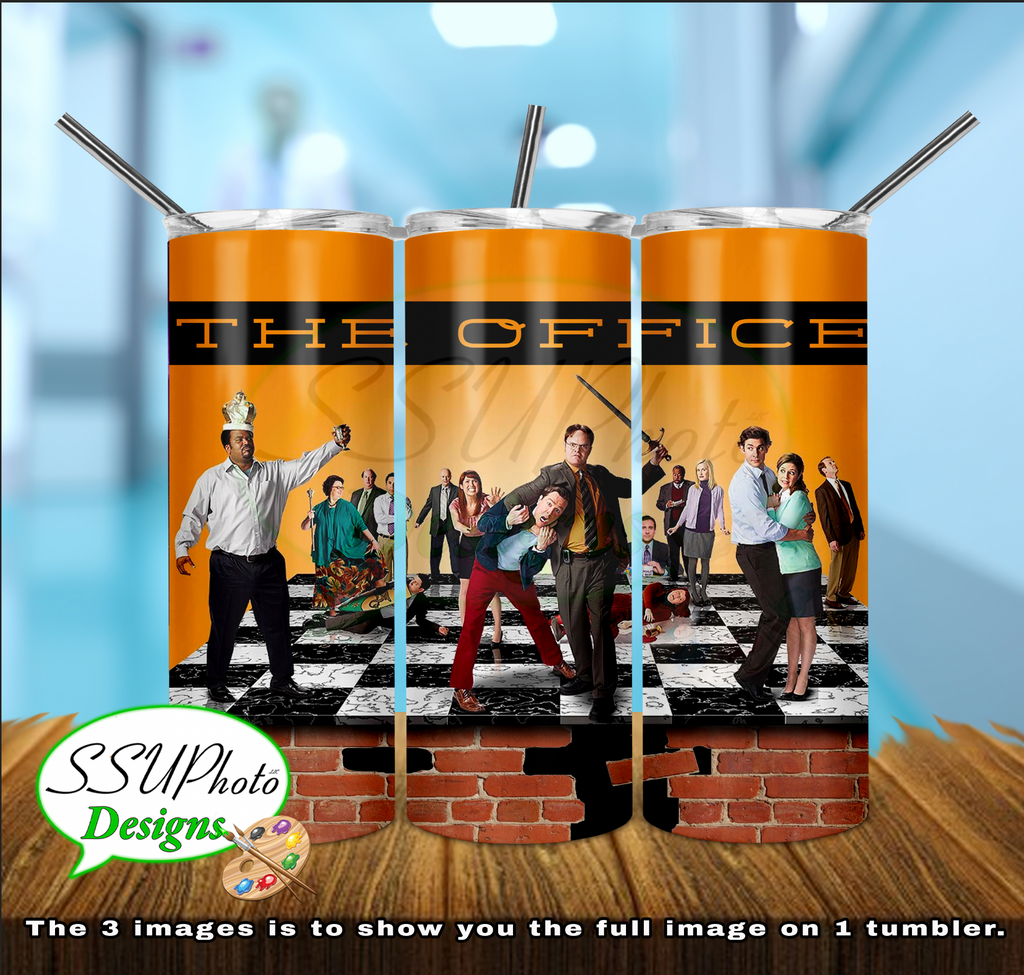 The Office 20 OZ Skinny TumblerD Digital Design