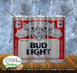 Bud_Light 20 OZ Skinny TumblerD Digital Design