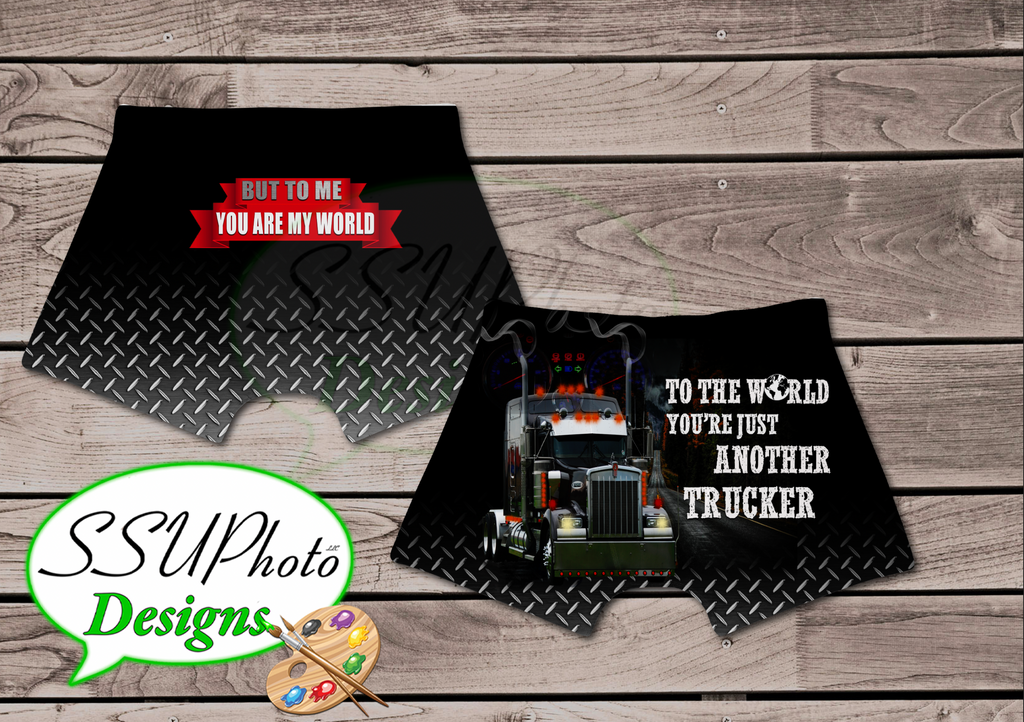 Truckers World Mens Boxers Digital File