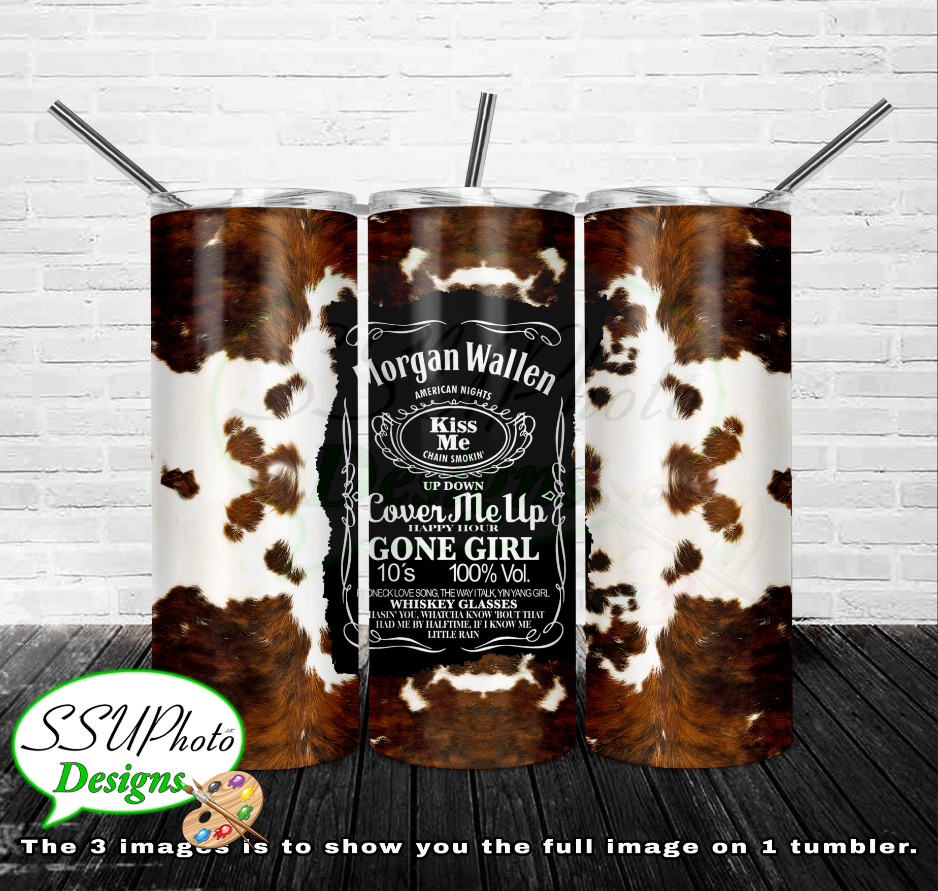 Morgan Wallen & Tyler Childers 20 OZ Skinny TumblerD Digital Design
