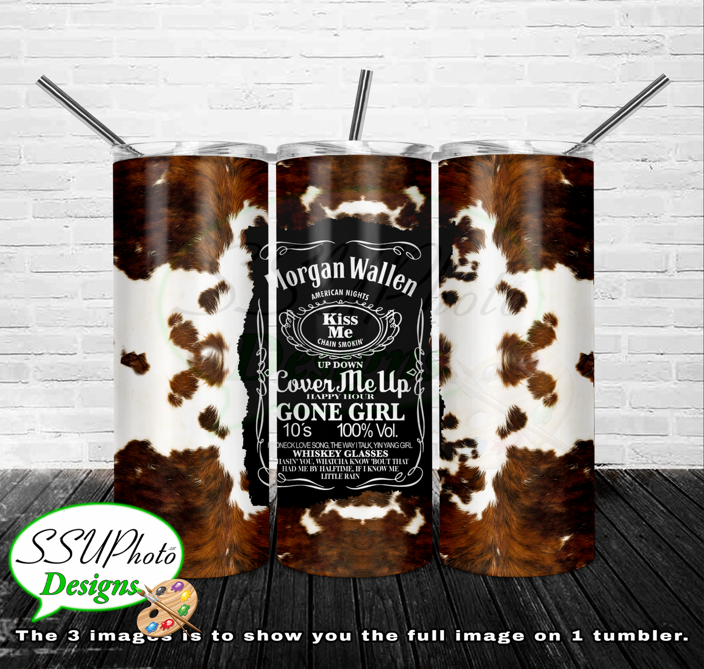 Morgan Wallen & Tyler Childers 20 OZ Skinny TumblerD Digital Design