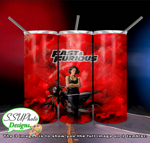 Fast 9 Collection  20 OZ Skinny TumblerD Digital Design