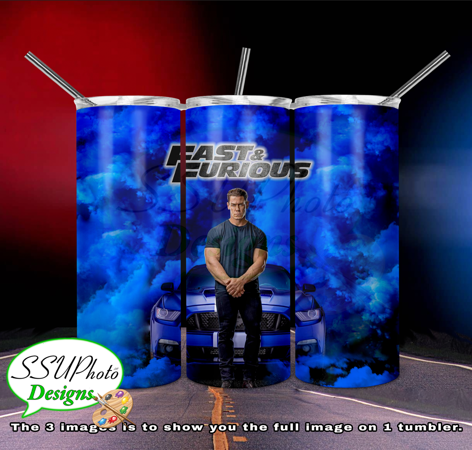 Fast 9 Collection  20 OZ Skinny TumblerD Digital Design
