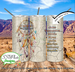 Grandmas Tribe Dream catcher with/ without Names 20 OZ Skinny TumblerD Digital Design