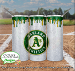 Baseball Glitter Collection  20 oz and 30 OZ Skinny TumblerD Digital Design